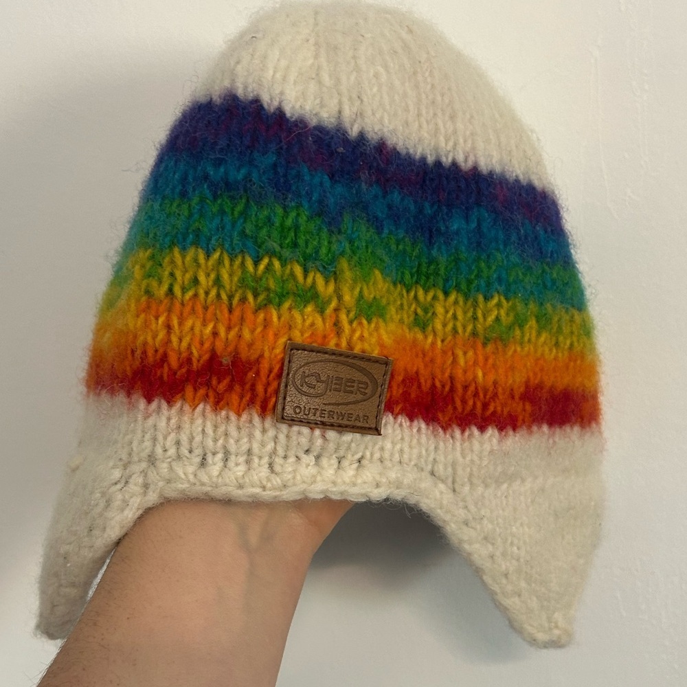 Wool Kids Multicolor Knit Hat